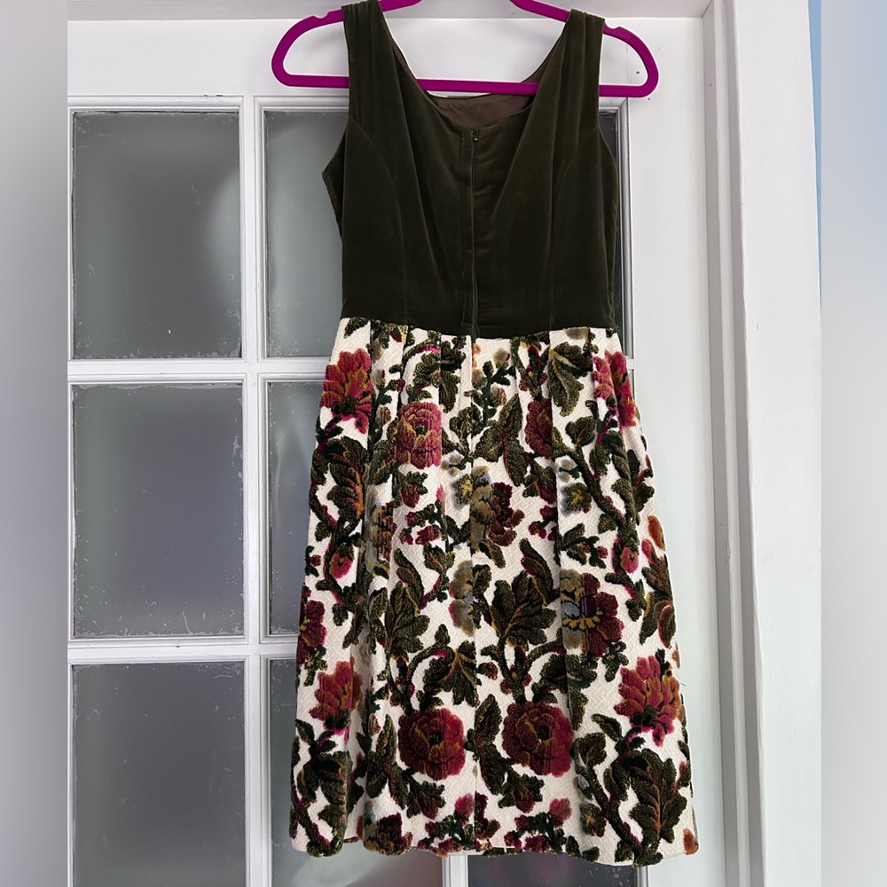 Vintage Handmade One of a Kind Velvet Tapestry Dress
